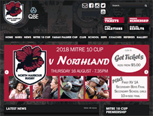 Tablet Screenshot of northharbourrugby.co.nz